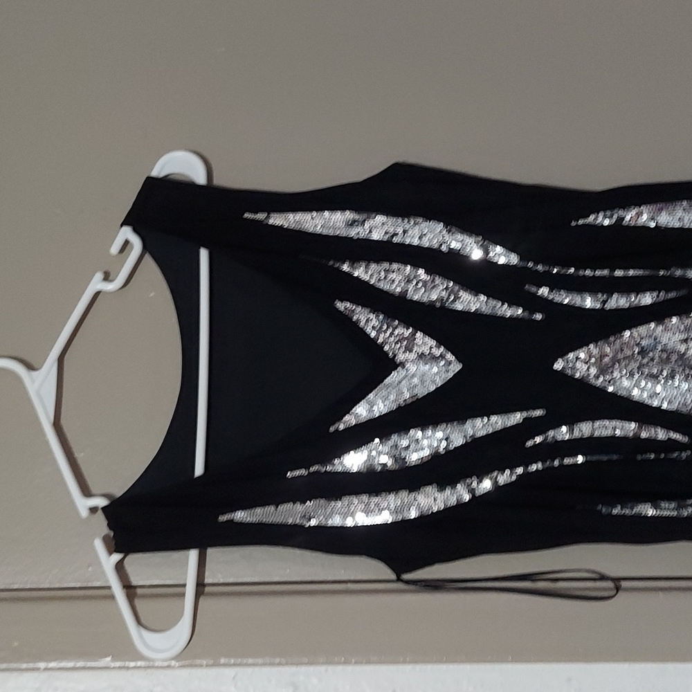 Black/Silver cocktail dress